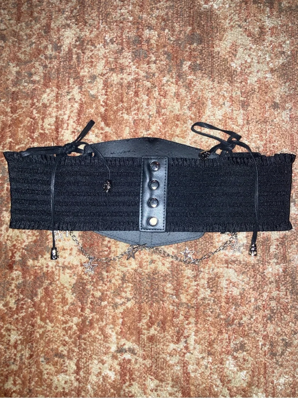 Black Chain Corset Belt